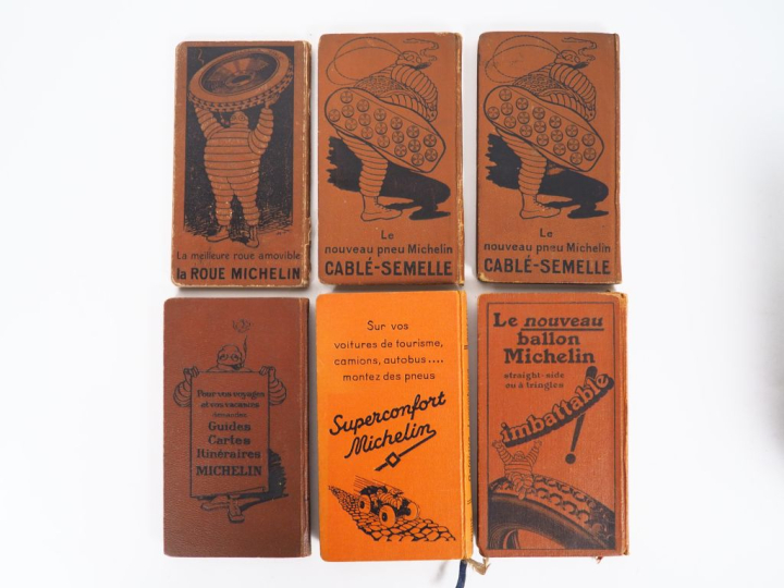 MICHELIN. Guides Bénélux 1921, 1922 ( x 2 ), 1924, 1929, 1934-1935, 19