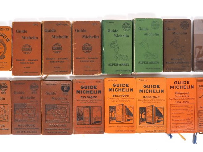 MICHELIN. Collection complète de guides Bénélux, édition française, de