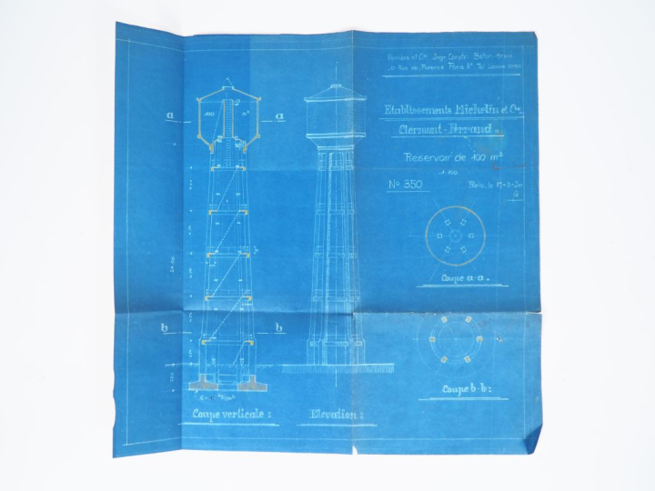 MICHELIN. Quatre différents plans :  - deux plans de clôture datés du 