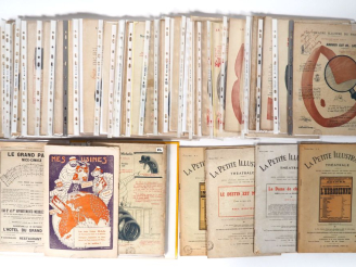 Vente aux enchères MICHELIN, "Le théâtre illustré du pneu". Lot important de fascicules d