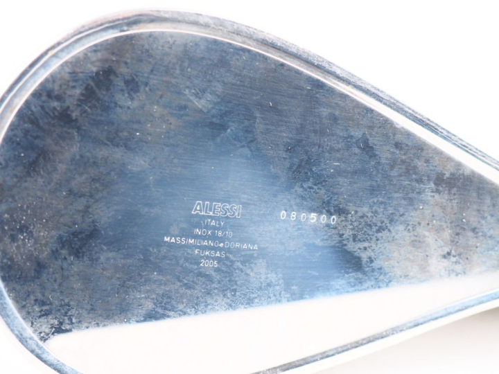 ALESSI.  Massimiliano et Doriana FUKSAS.  Vase en métal chromé Dim, 30