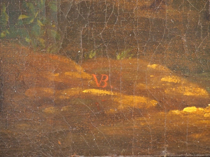 Attribué à Pieter Van BLOEMEN (1657 - 1720) "Troupeau à l'abreuvoir" T