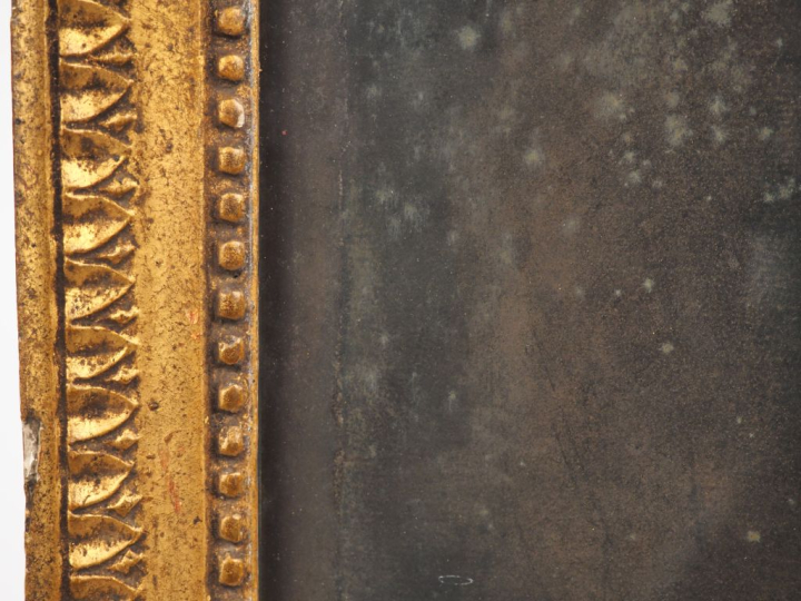 Ecole Française 1900.  "portrait de jeune fille en robe du XVIIIème" P