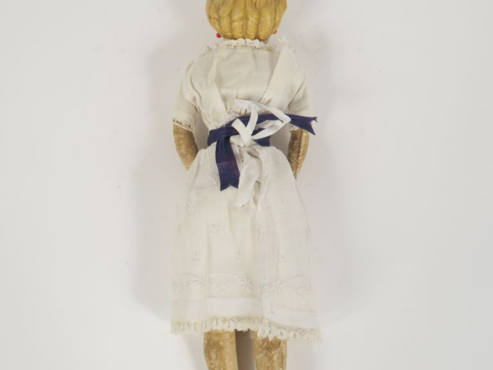 	Poupée tête buste en biscuit de fabrication allemande 1880 (accidenté
