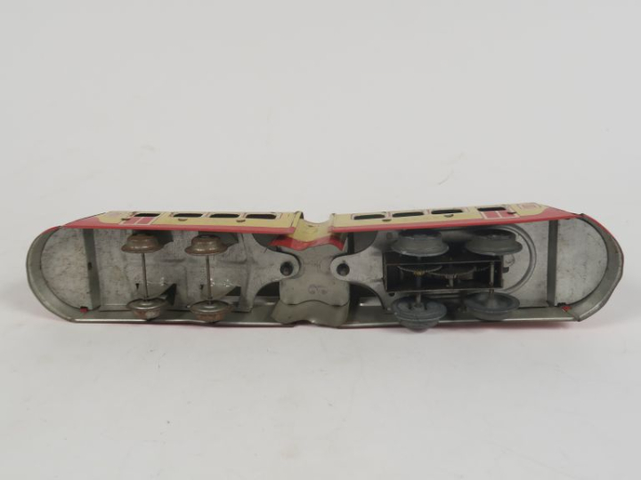 	Petit autorail JEP mécanique en tôle lithographiée bel état d'usage e