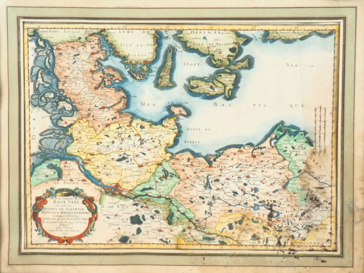 [ALLEMAGNE]. SANSON (N.). HERTZOG THUMB $OMMERN/DUCHÉ DE POMÉRANIE [et