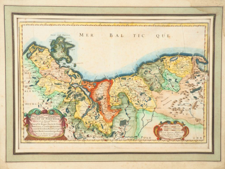 [ALLEMAGNE]. SANSON (N.). HERTZOG THUMB $OMMERN/DUCHÉ DE POMÉRANIE [et