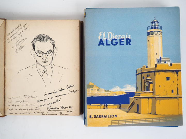 [ALGÉRIE]. SARRAILLON (B.). EL-DJEZAÏR ALGER. [Alger, édité par l’arti