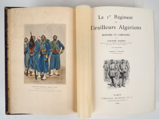 Vente aux enchères DURUY (V.). LE Ier RÉGIMENT DE TIRAILLEURS ALGÉRIENS. Histoire et camp