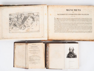 Vente aux enchères [MILITARIA]. MONUMENS DES VICTOIRES ET CONQUÊTES DES FRANÇAIS DE 1792 