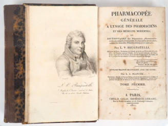 Vente aux enchères [BOTANIQUE]. BRUGNATELLI (L. V.). PHARMACOPÉE GÉNÉRALE À L’USAGE DES P