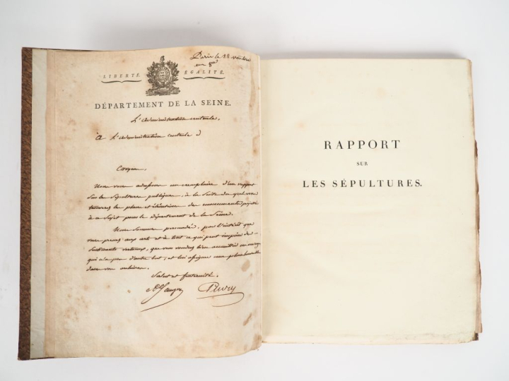 CAMBRY (J.). RAPPORT SUR LES SÉPULTURES, présenté à l’administration c