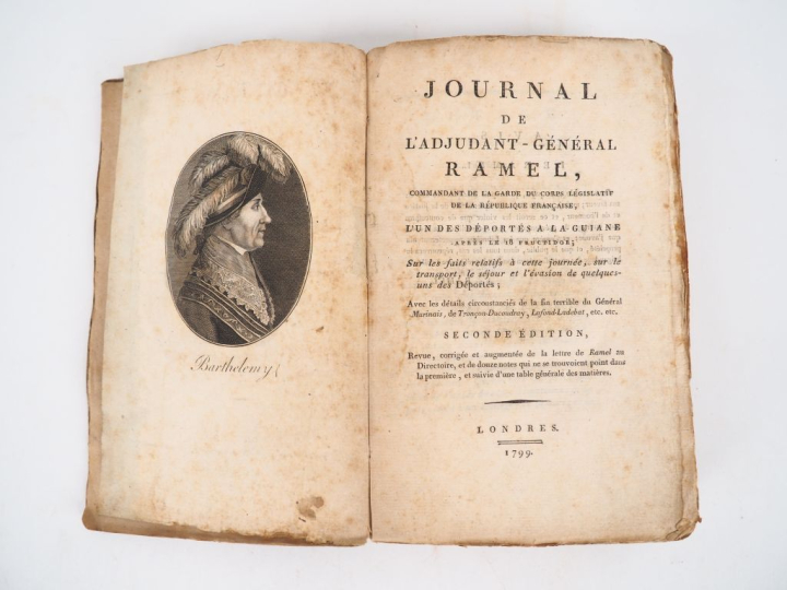 [RAMEL]. JOURNAL DE L’ADJUDANT-GÉNÉRAL RAMEL, […] l’un des déportés à 