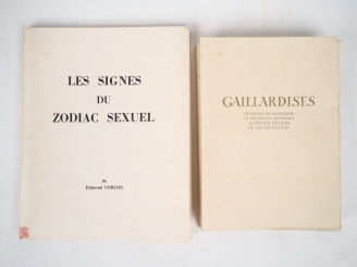 Vente aux enchères CORCOS (Edmond). LES SIGNES DU ZODIAC SEXUEL. Béziers, Éditions Vision