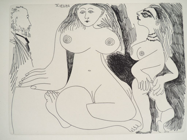 [PICASSO (P.)]. ENSEMBLE DE 12 GRAVURES. 11 gravures (27 X 20 cm, marg