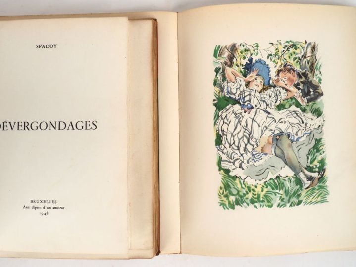 [ROJAN]. SPADDY [Pseudonyme de Johannes GROS]. DÉVERGONDAGES. Bruxelle