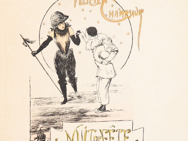 [ROPS]. CHAMPSAUR (F.). MASQUES MODERNES. P., Dentu, 1889. In-12 ½ mar