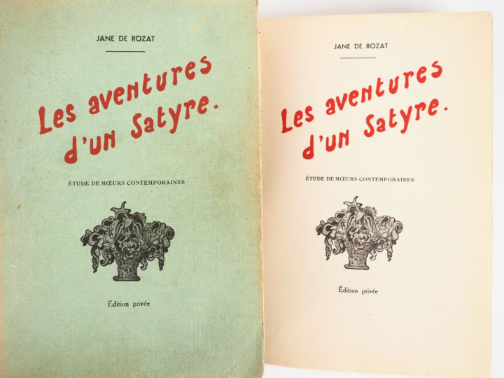 ROZAT (J.). LES AVENTURES D’UN SATYRE. Études de mœurs contemporaines.