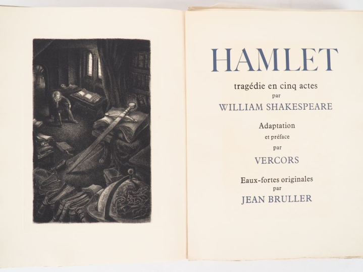 [BRÜLLER]. SHAKESPEARE (W.). HAMLET. Tragédie en cinq actes. Adaptatio