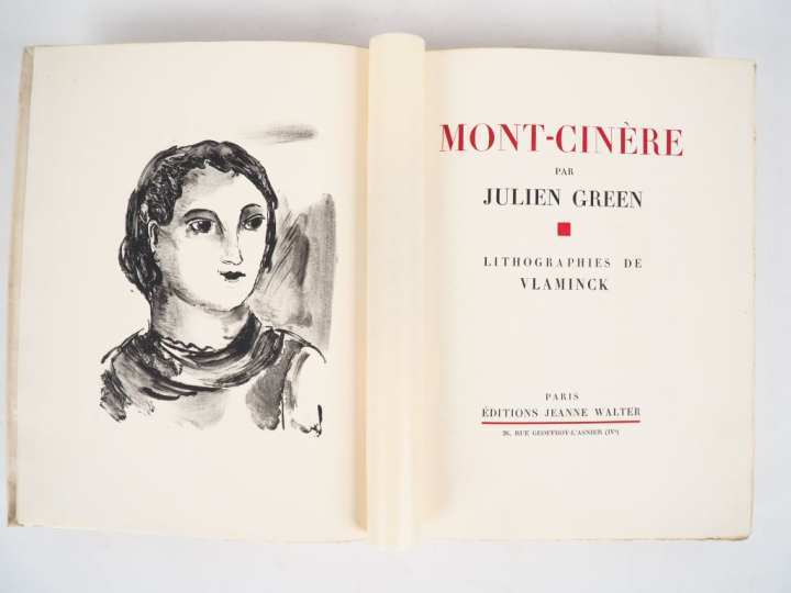 GREEN (J.). MONT-CINÈRE. P., Jeanne Walter, 1930. Grand in-4 broché, c