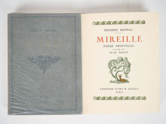 Vente aux enchères MISTRAL (Fr). MIREILLE - MIRÈIO. P., Piazza, 1923. Deux volumes grand 