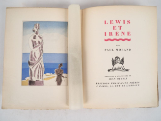 Vente aux enchères MORAND (Paul). LEWIS ET IRÈNE. P., Émile-Paul, 1925. In-4 broché. 2 de