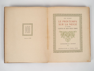 Vente aux enchères [RACKHAM]. GUYOT (Ch.). LE PRINTEMPS SUR LA NEIGE et d’autres contes d