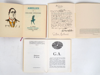 Vente aux enchères APOLLINAIRE (Guillaume). AIRELLES. Liège, Éditions Dynamo, P. Aelberts