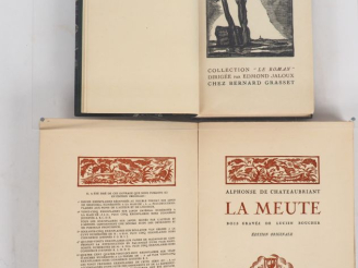 Vente aux enchères CHATEAUBRIANT (A. de). LA MEUTE. P., Sablier, 1927. Grand in-8 broché.