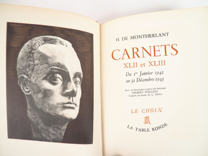 MONTHERLANT (H. de). 	CARNETS XXII à XXVIII – XXIX à XXXV – XLII et XL