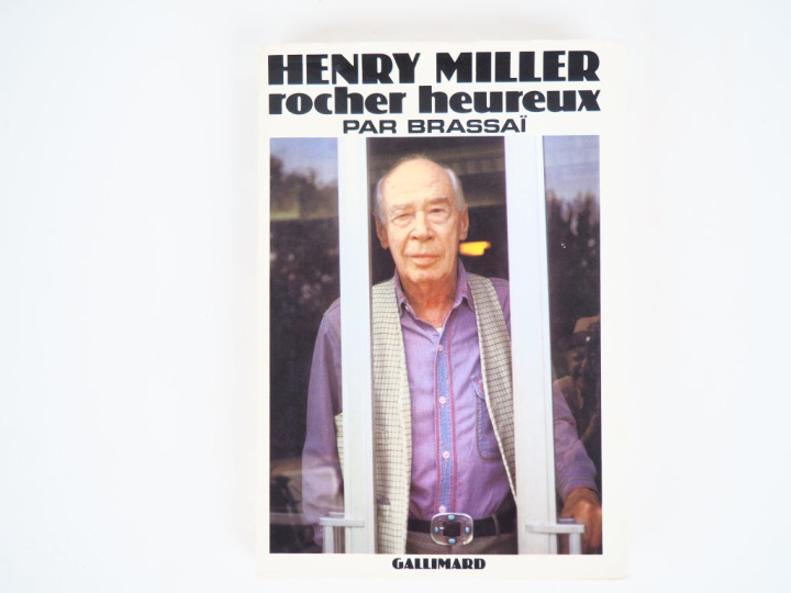BRASSAÏ. HENRY MILLER ROCHER HEUREUX. P., Gallimard, 1975. In-8 broché