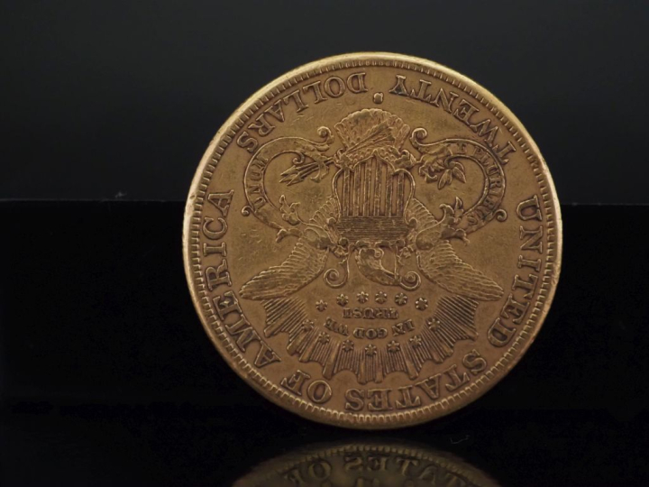 Pièce de 20 Dollars or, 1883.  FRAIS ACHETEURS 10% HT.   