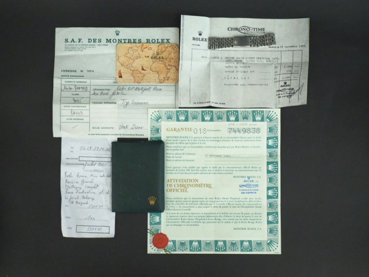 ROLEX Ref 16010 No. 7449838 Montre bracelet en acier. Boîtier rond, co