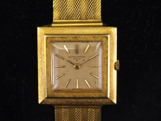 Vente aux enchères BAUME   MERCIER, à Genève Montre bracelet, boitier et bracelet en or j