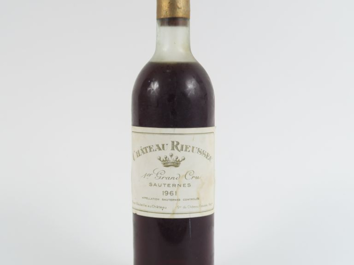 1 BOUTEILLE CHÂTEAU RIEUSSEC 1er CC SAUTERNES - 1961 - LB-HEP/BLS