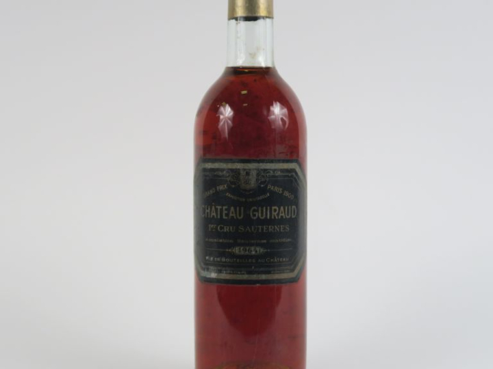 1 BOUTEILLE CHÂTEAU GUIRAUD 1er CC SAUTERNES - 1964 - BG/CAPSULE DÉCOU