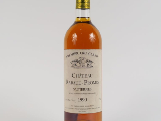 Vente aux enchères 1 BOUTEILLE CHÂTEAU RABAUD PROMIS 1er CC SAUTERNES - 1990 - BG