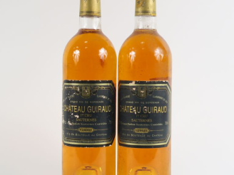 Vente aux enchères 2 BOUTEILLES CHÂTEAU GUIRAUD 1er CC SAUTERNES - 2001 - BG/ELA