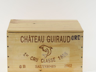 Vente aux enchères 6 BOUTEILLES CHÂTEAU GUIRAUD 1er CC SAUTERNES - 2002 - CBO