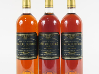 Vente aux enchères 3 BOUTEILLES CHÂTEAU GUIRAUD 1er CC SAUTERNES - 2003