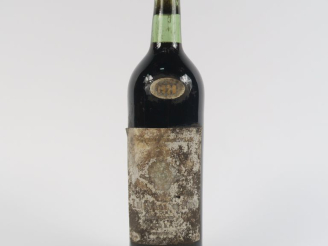 Vente aux enchères 1 BOUTEILLE BORDEAUX - 1929 - ETIQUETTE ILLISIBLE/CAPSULE ABSENTE/BOUC