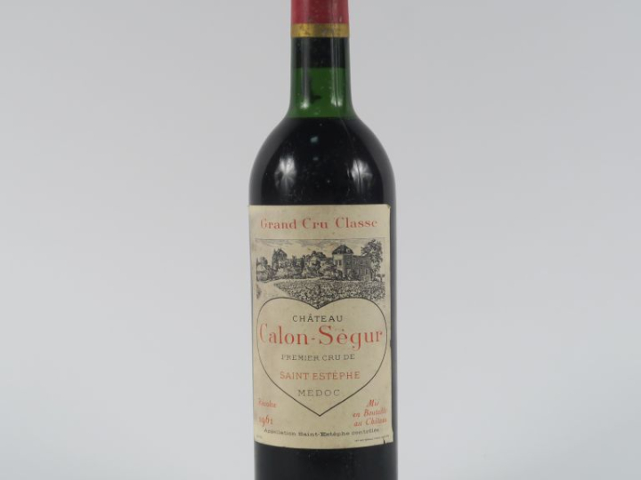 1 BOUTEILLE CHÂTEAU CALON SÉGUR GCC ST JULIEN - 1961 - BG-LB