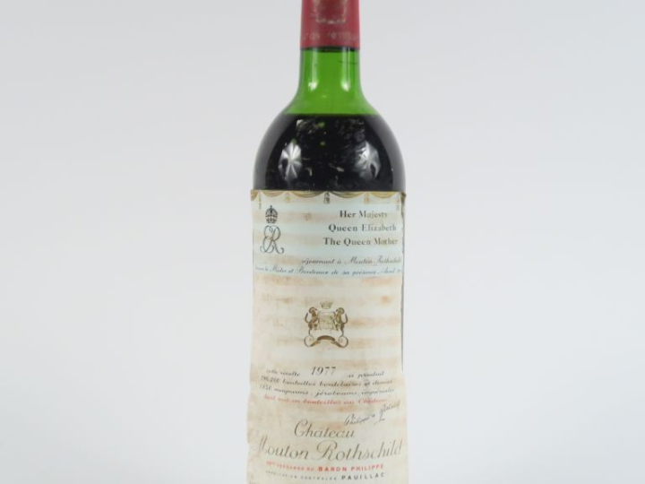 1 BOUTEILLE CHÂTEAU MOUTON ROTHSCHILD 1er GCC PAUILLAC - 1977 - HEP-ME