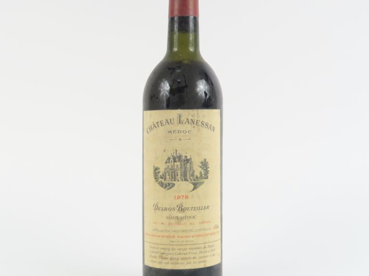 1 BOUTEILLE CHÂTEAU LANESSAN HAUT MÉDOC - 1978 - HEP