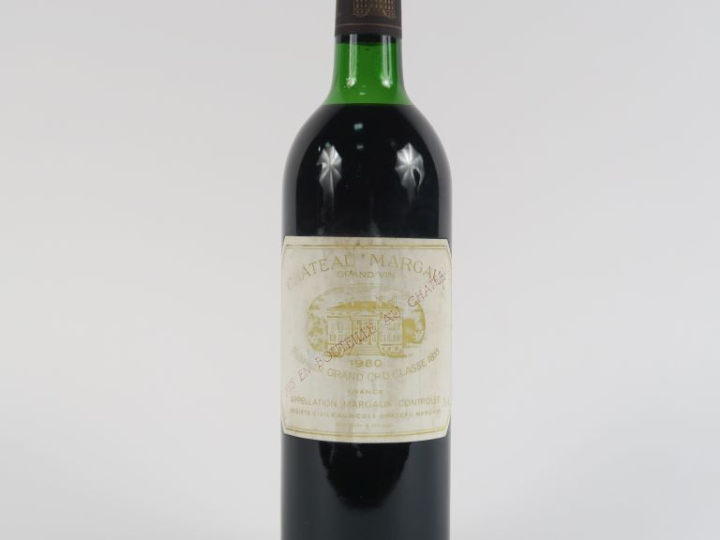 1 BOUTEILLE CHÂTEAU MARGAUX 1er GCC MARGAUX - 1980 - LB/EF/ETLA