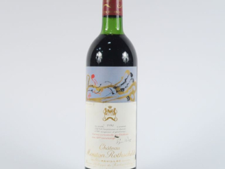 Vente aux enchères 1 BOUTEILLE CHÂTEAU MOUTON ROTHSCHILD 1er GCC PAUILLAC - 1981 - LB/ETL