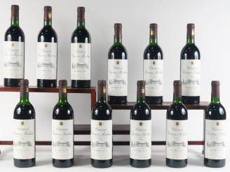 Vente aux enchères 12 BOUTEILLES CHÂTEAU PRIEURÉ LICHINE GCC MARGAUX - CBO - 1985 - 4 BG/