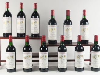 Vente aux enchères 12 BOUTEILLES CHÂTEAU LA MARZELLE GCC ST ÉMILION - 1986 - CBO - 9 BG/1