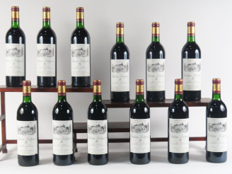 Vente aux enchères 12 BOUTEILLES CHÂTEAU BELGRAVE GCC HAUT MÉDOC - 1987 - CBO - 11 BG/1 H