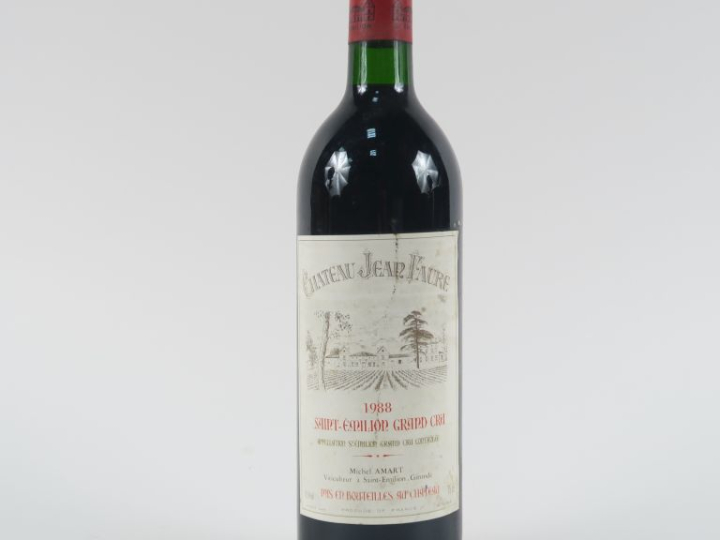 1 BOUTEILLE CHÂTEAU JEAN FAURE GC ST ÉMILION - 1988 - BG